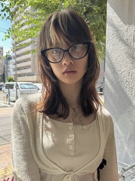 ピクス ヘアー(PIX HAIR) バングにデザインカラー