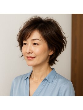 スープレックス ヘアーデザイン(SOUPREX HAIR DESIGN) ミセス　エアリーショート　20代 30代 40代 50代 60代　髪質改善