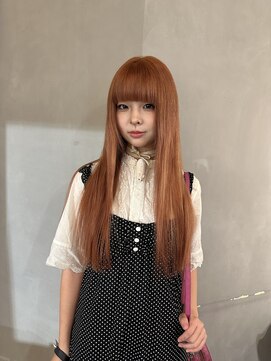 シーン バイ ラッド(SCENE by RAD) ダブルカラーでオレンジブラウン×エクステ