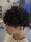 メンズマッシュ波巻きパーマ