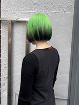 アミュレ ヘア サロン(Amule hair salon) ルーツカラー、ネオングリーン、ブリーチカラー