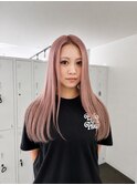 ミルクティーブロンド/ダークブルー/デジタルパーマ/橿原