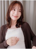 大人美人ブリーチなしクラゲカットミディアムウルフ30代40代Y