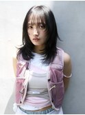 レイヤーカット　ハッシュカット　ウルフレイヤー