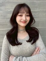 アプリ 大宮西口(appri) 韓国風くびれロング×ダークブラウン/大宮