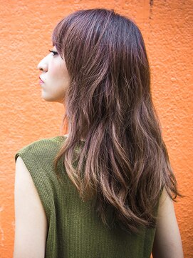 リリアン 青山(relian) ストロベリーピンク×ベージュ☆グラデーション☆relian青山☆