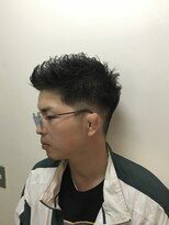 パティオンツー(PATIONN2)&nbsp;☆メンズワイルドツーブロック刈り上げ無造作パーマスタイル☆