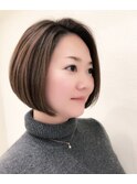 大人キレイめボブ