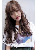 ACE 無造作ロングヘアー×アッシュグレー