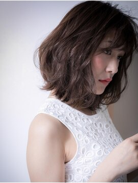 カバーヘア ブリス 北浦和(COVER HAIR bliss) 大人可愛いくせ毛風ルーズカールセミディw北浦和20代30代40代