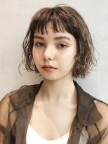 アイティー バイ アルバム 中野店(IT by ALBUM) アンニュイボブ_耳かけウェーブパーマフォギーベージュ_46819