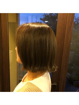 サロンエヌズ(salon Nz) 外国人風☆アディクシーカラー＋切りっぱなし外ハネボブ
