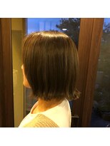 サロンエヌズ(salon Nz) 外国人風☆アディクシーカラー+切りっぱなし外ハネボブ