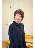 【えがお美容室】40代50代に人気☆アシンメトリーバングショート