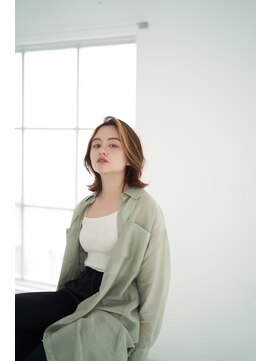 ヘアーラウンジ エゴ(Hair Lounge EGO) デザインカラーで作るオシャレロブ　ショコラベージュカラー