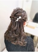 ルーズハーフアップ