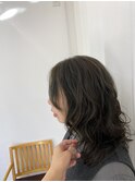 オリーブベージュ×ロング