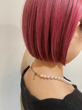 TJ天気予報 3t 日進店 艶ミニボブ/ピンク