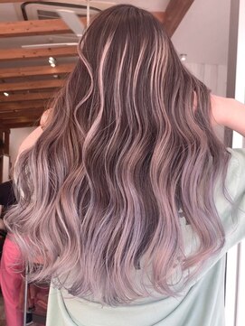 リード バイ ラグーン(LEAD by LAGOON) ミルクティーベージュダブルカラーケアブリーチバレイヤージュ