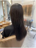 プルエクステで黒髪ロングヘア