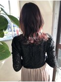 レッドブラウンレイヤー/髪質改善似合わせカットイメチェン/仙台