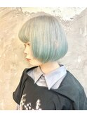 ボブ/ペールカラー/袖カラー
