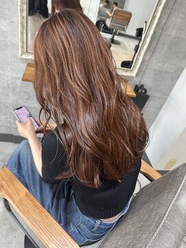 ナズ 函館昭和店(Na'z) 函館/ハイライト/オレンジベージュ