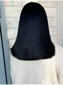 ブリーチ無しWカラー◇ブルーブラック