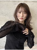 韓国ハッシュカット_レイヤーカット_オリーブベージュ