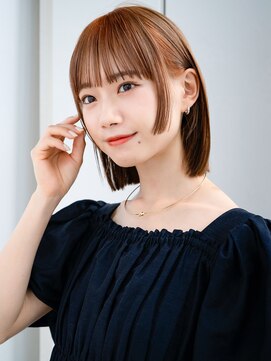 エインアンリー 表参道(AIN.ANLY.) ☆イメチェン外ハネボブパーマ美髪ワイドバングインナーカラー