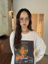 トッド(tod)&nbsp;ロングパーマ/暖色カラー/ボルドーカラー