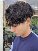 中央駅波巻きスパイラルパーマ緩めツイストスパイラルパーマ