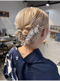 ボブ浴衣ヘアアレンジ♪