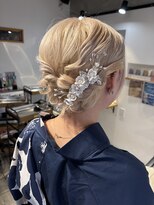 ストロベリーR.&nbsp;ボブ浴衣ヘアアレンジ♪