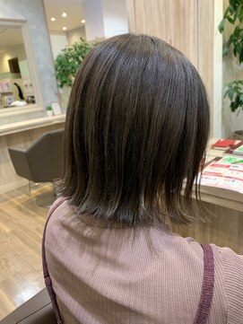 エバーグリーン(ever Green) ボブ×ラベンダーグレージュカラー