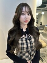 リコバイアフロート(riko by afloat)&nbsp;2wayバング／流れる顔周りオリーブベージュ