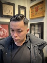 ヒロギンザ 難波店(HIRO GINZA) サイドパート×スキンフェード