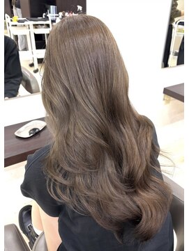タイドヘアー 高槻2号店(TIDE HAIR) 【ブリーチ無し】透明感グレージュ