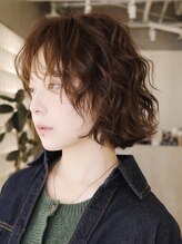 テクネ 天神大名(techne)&nbsp;天神顔周りレイヤーカットミディアムボブパーマレイヤーパーマ