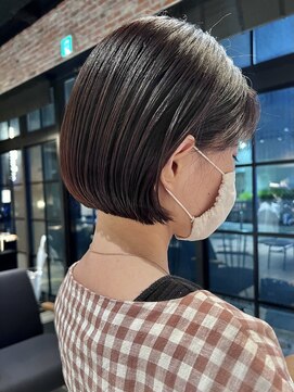 オーガニック アトリエ 大宮(organic+atelier) 春の大人可愛さ◎ピンクベージュボブ丸みボブ