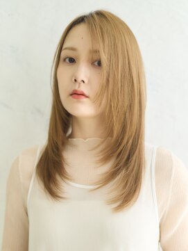 ビィシャイン 三木店(Be shine) ストレート×シアーベージュミディ