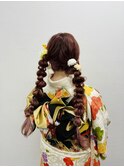 ツインテールヘア