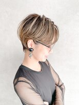 【完全個室サロン】BUBBLES成増店【8月30日NEWOPEN(予定)】 ハンサムショート×ハイトーンベージュ