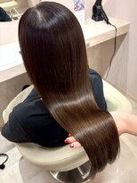 ソンノ(sonno) ベージュカラー 髪質改善 ロングヘアサラツヤストレート 艶髪