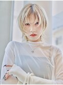 ウルフボブ/ハイトーンカラー/フレンチカジュアル