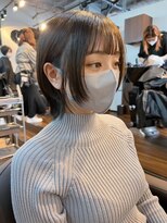 hyon myon/RISEbyREVO 綾瀬店【ヒョンミョン】&nbsp;ハッシュカット/デザインカラー/グレージュ[綾瀬駅/韓国ヘア]