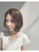 前髪長め×ボブ