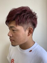 パチャールヘアー(PACAR HAIR)&nbsp;爽やか2ブロック×REDヘアー