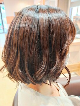 ヘアサロンアンドヘアメイクディー(hair salon hair make D) 秋カラー♯大人可愛いボブ♯ミディアムボブ♯20代30代40代50代
