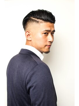 レンゲン(LENGEN) メンズかき上げニュアンスマッシュサイドパート韓国マッシュ